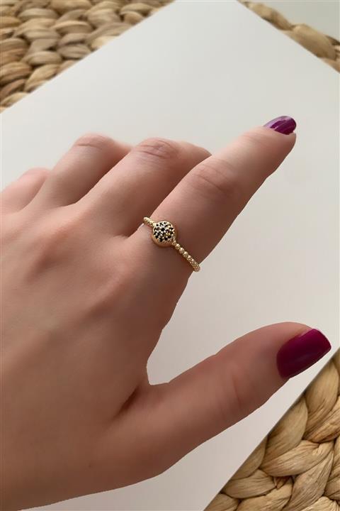 Çlk Accessories Ayarlanabilir Zirkon Taşlı Nazar Boncuk Yüzük Tryüzük1112 Y31503
