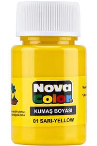 Nova Color Kumaş Boyası Sarı 12 Li Kutu Nc-159