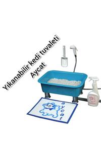 AYCAT YIKANABİLİR KEDİ TUVALETİ ( MEDİUM PAKET)