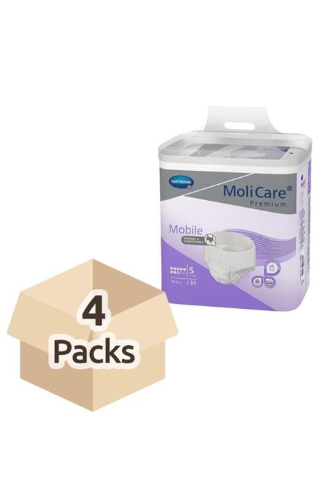 Hartmann Molicare Premium Mobile 8 Damla Külot Bez Mor Small 14 Lü ( 4 Paket )
