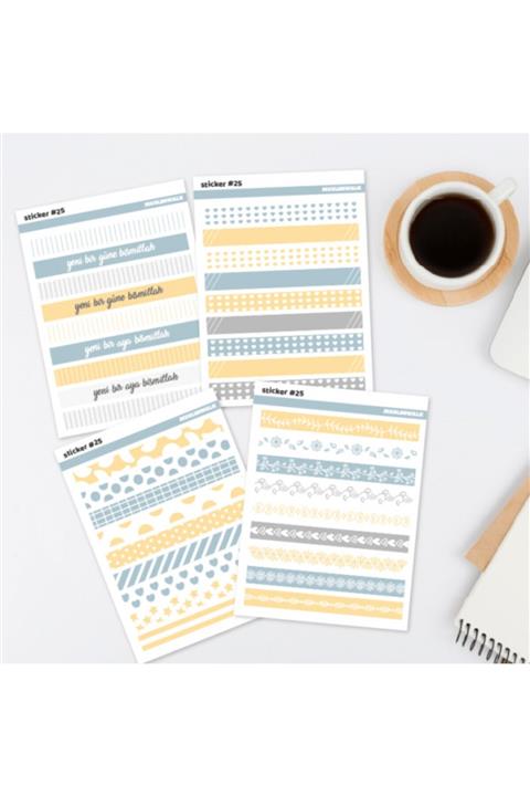 MuslimWalk Aseli Washi Tape Sticker Seti #25