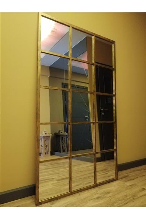 montana design Dekoratif Duvar Boy Aynası (GOLD ESKİTME)