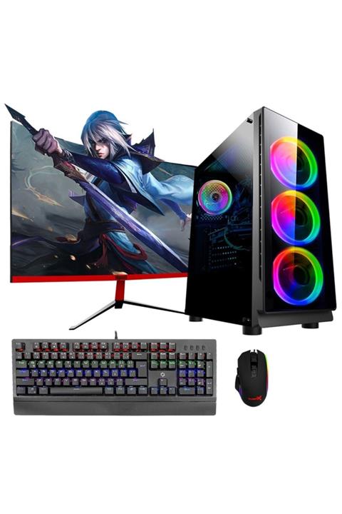 DRAGOS DRx350 i3 10100F 8GB Ram 256GB M.2 NVMe 4GB RX550 23.6\