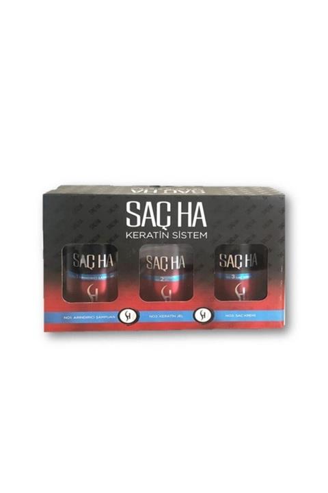 saç ha Saç Ha Keratin System Brezilya Fönü Keratin Yükleme Set 3x500 Ml