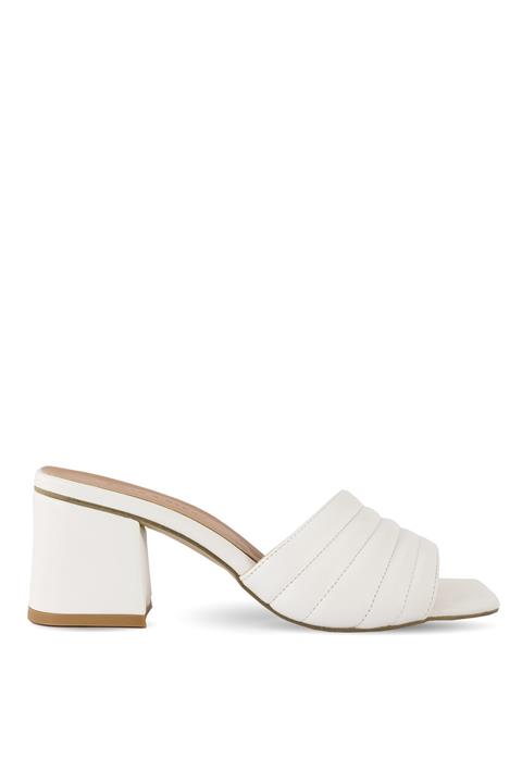 Sole Sisters Topuklu Terlik Beyaz - Arıanna