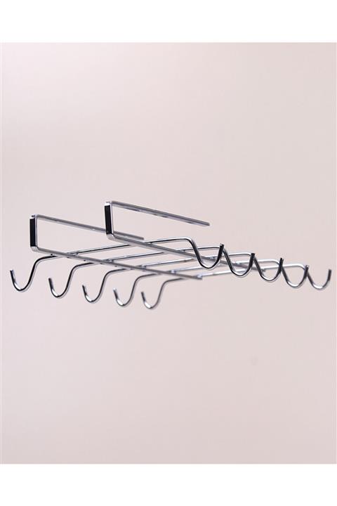 Polat Paslanmaz Çelik Dolap Içi 10 Kancalı Bardak Kupa Askısı