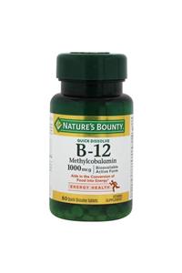 Nature's Bounty Vitamin B-12 Methylcobalamin 1000uq 60 Tablet Skt:01/2023