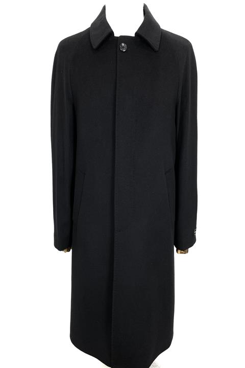 ŞAN GİYİM Erkek Siyah Bebe Yaka Reglan Kol Kısa Palto 1030