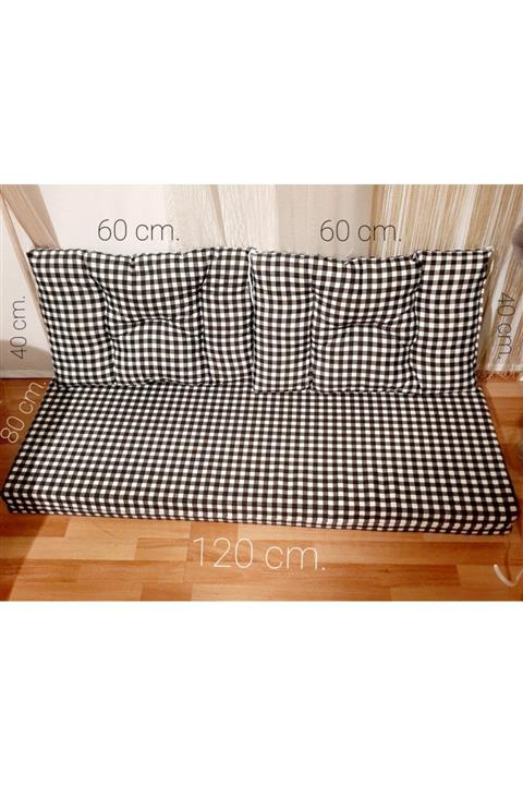 Gelincik Çeyiz Palet Minderi 3'lü Set 80 X 120 cm