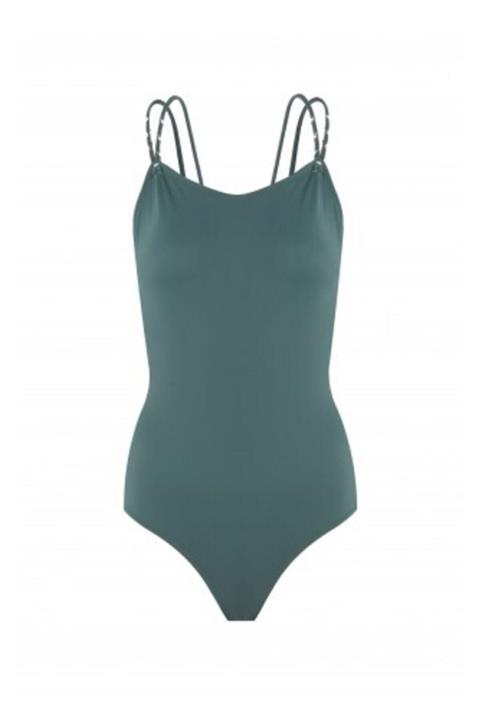 Zeki Triko Mavi Renk Askılı Mayo