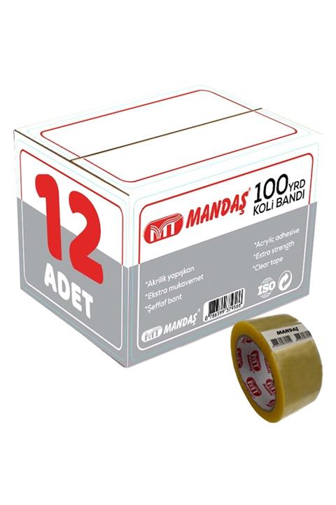 Mandaş Koli Bandı / Bant 100 Yarda (45MM*91.44 METRE) 12 Li Set