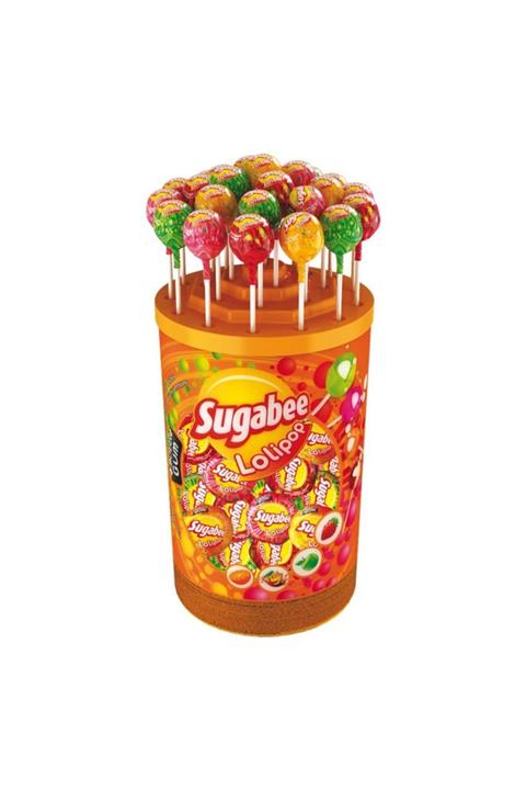 SUGABEE Bubble Gum Lolipop 16 Gr 100 Adet