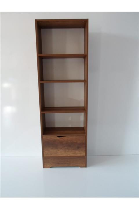 Doktor Mobilya Akdeniz Kapaklı Kitaplık Ceviz