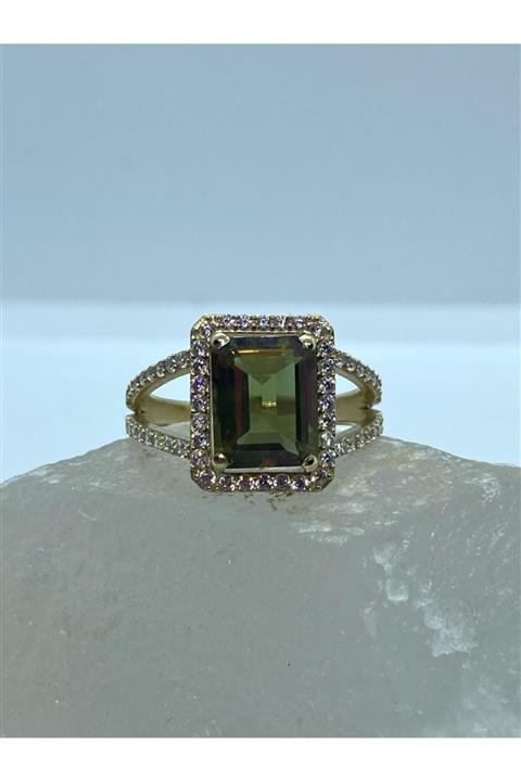 Keila Jewels 14 Ayar Altın Baget Taşlı Sultanit Yüzük