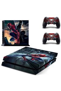 KT Decor Marvel Spiderman Playstation 4 Fat Sticker Kaplama