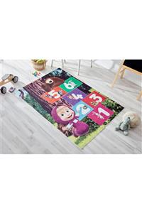 DreamCrafters Lisanslı Maşa Ve Koca Ayı 80x120 cm Çocuk Halısı