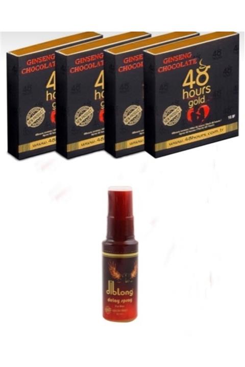 48 hours gold 48 Hours 4 Adet Çikolata Diblong Sprey 1