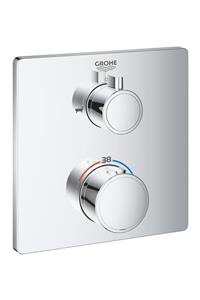 Grohe Grohtherm Çift Yönlü Ankastre Termostatik Banyo Bataryası 24080000