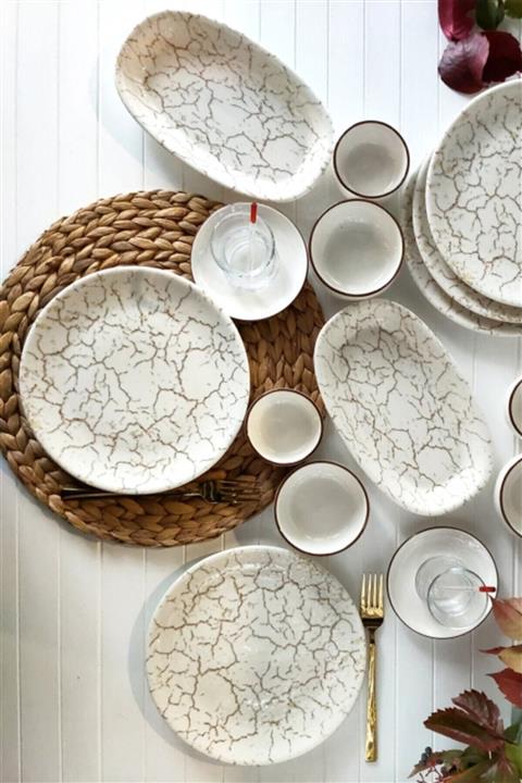 Boss Porselen Mercan Kahvaltı Takımı 32 Parça