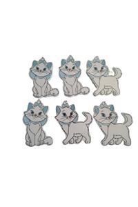 bebekulpdekor Kedi Kulp 6 Lı Set Bebek Çocuk Odası Kulbu