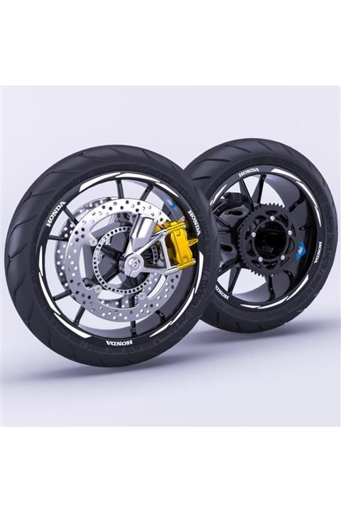 Çınar Extreme Honda Yazılı 3 Parçalı Reflektif Beyaz Honda Xl 1000v Varadero Jant Şeridi