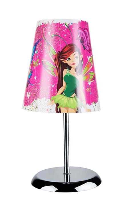 manogrup avize aydınlatma Ella Perikızı Çocuk Odası Abajur Krom