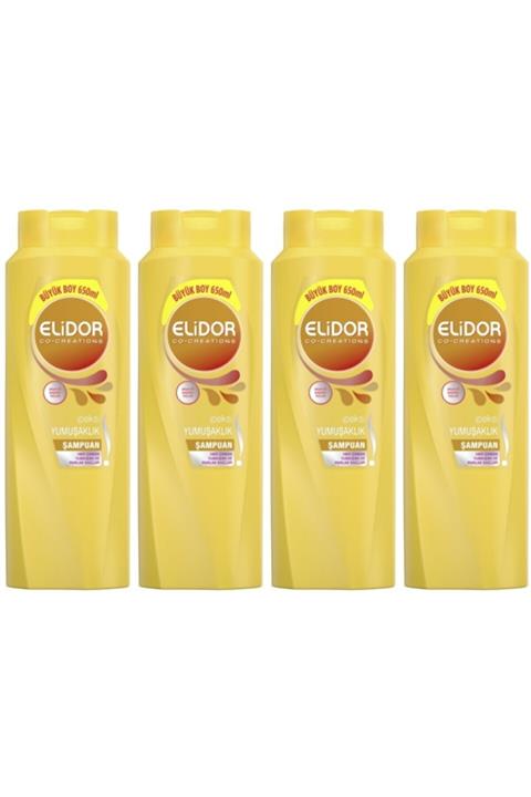 Elidor Ipeksi Yumuşaklık Şampuan 650 ml 4 Adet
