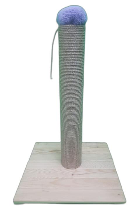 Perspet Doğal Çam Ahşap Kedi Tırmalama Tahtası 70 Cm Büyük Boy Lila