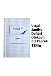 Uysal 10'lu Şantiye Defteri Otokopili 30 Yaprak