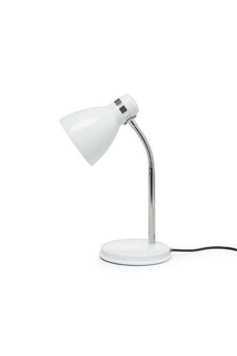 NisaLuce Nisa Luce Modern Krom Spiralli Masa Lambası - Beyaz