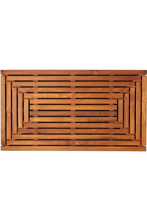 Woodwall Ahşap Duş & Banyo Kaydırmazı 60x45 Teak Iroko Zemin