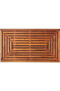 Woodwall Ahşap Duş & Banyo Kaydırmazı 60x45 Teak Iroko Zemin