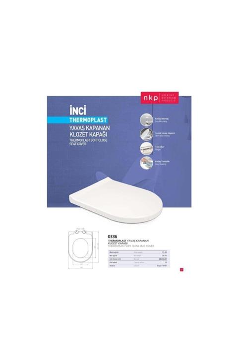 NKP İnci Amortisörlü Klozet Kapağı