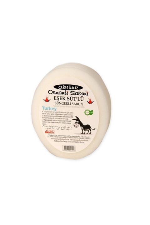 aktürk osmanli sabuni Eşek Sütlü Banyo Süngerli Sabun