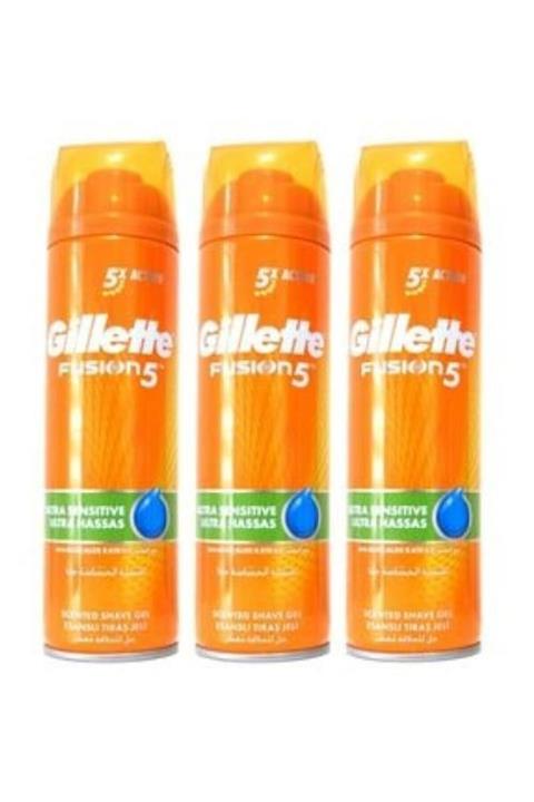 Gillette Fusıon 5 Ultra Hassas Tıraş Jeli 3 X 200 Ml