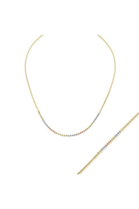 Ema Jewellery Altın Üç Renkli Nişan Seti