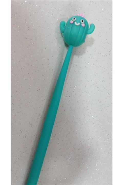 CACTUS Sevimli Kaktüs Figürlü Siyah Jel Kalem