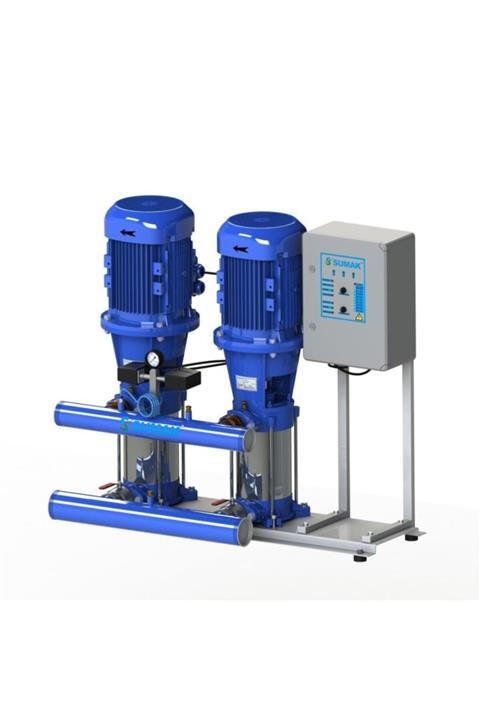 Sumak SHT 24 B 750/6 Düşey Milli Kademeli Çift Pompalı Hidrofor