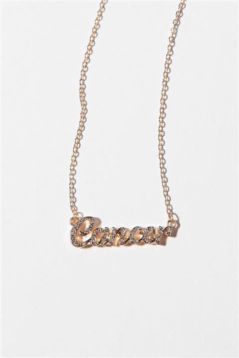 Bershka Yengeç Burcu Uçlu Kolye