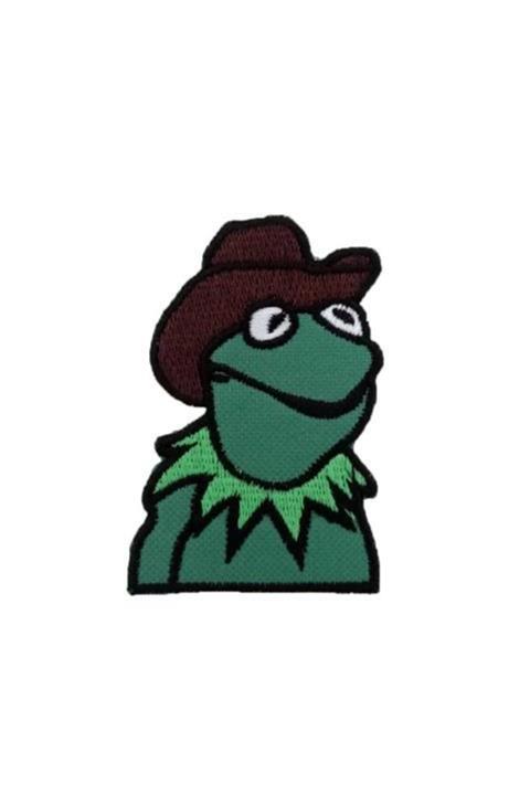 XSHOP Susam Sokağı Kermit Kurbağa Arma Kot Yaması