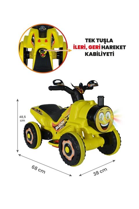 UJ Toys Buddy Akülü Atv 6v