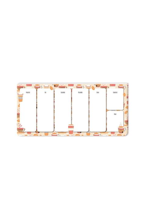 KESKİN COLOR 12x26cm Haftalık Planner Blok - Coffee