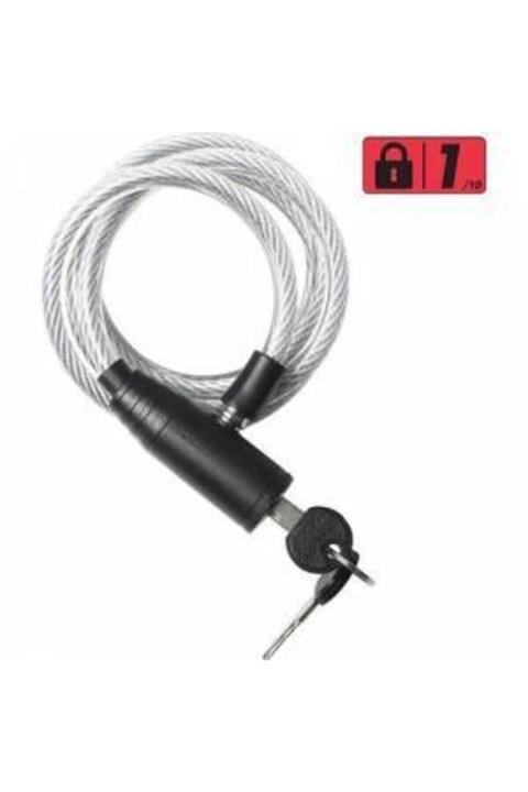 B'TWIN Bisiklet Kilidi - Anahtarlı, Gri