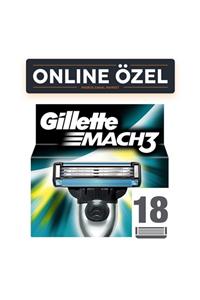 Gillette Mach3 Yedek  Karton Ambalaj 18'li