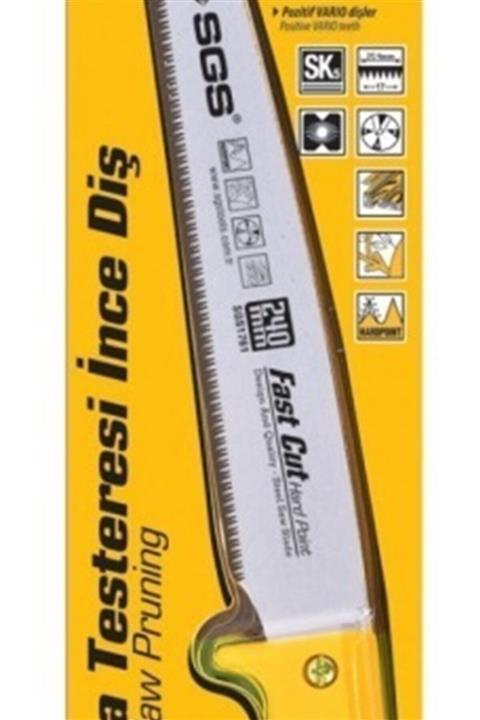 Sgs Orta Dış Budama Testere 240 mm 1765
