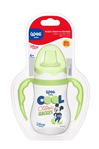 Wee Baby Disney Kulplu Alıştırma Bardağı Yeşil 250 ml 6+ay K:188