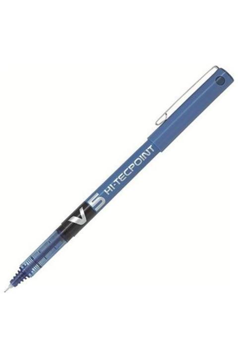 Pilot V5 Hi-Tecpoint Mavi 12Li Kutu Bx-V5-L-E