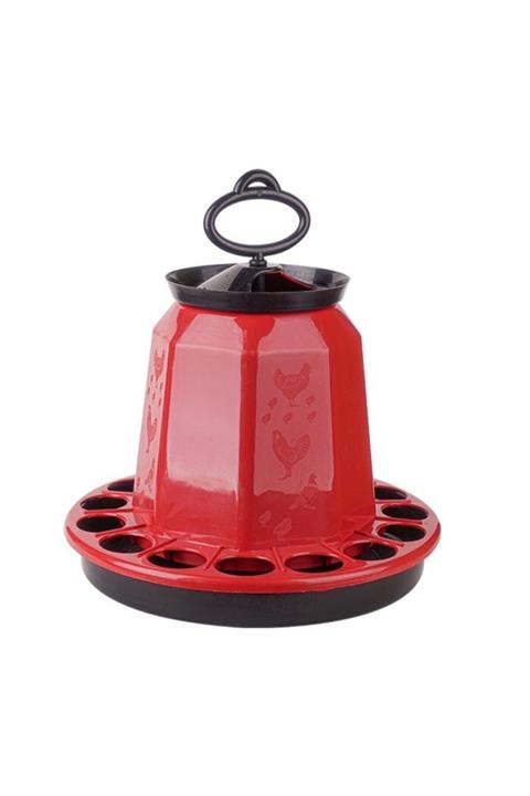mutlu tavukçuluk Tavuk Yemliği Üstten Dolum Askılı 6-8 Kg