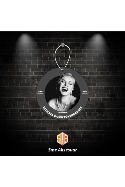 Sme Aksesar Sezen Aksu Baskılı Parfüm Esanslı Dekoratif Ayna Oto Kokusu