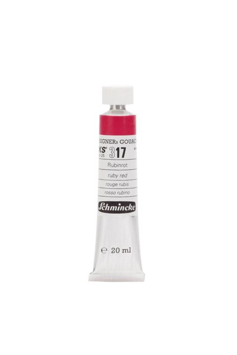 Schmincke 317 Hks Designers Gouache Guaj Boya 20 Ml Ruby Red